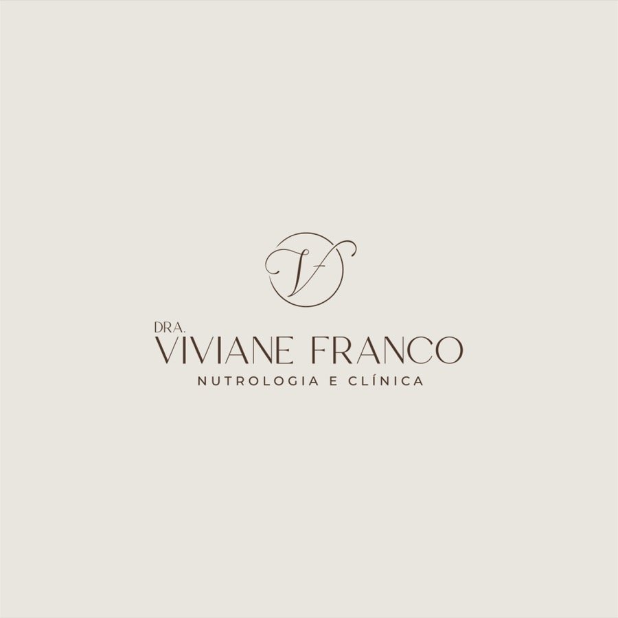 Logotipo completo da identidade visual da Dra. Viviane Franco