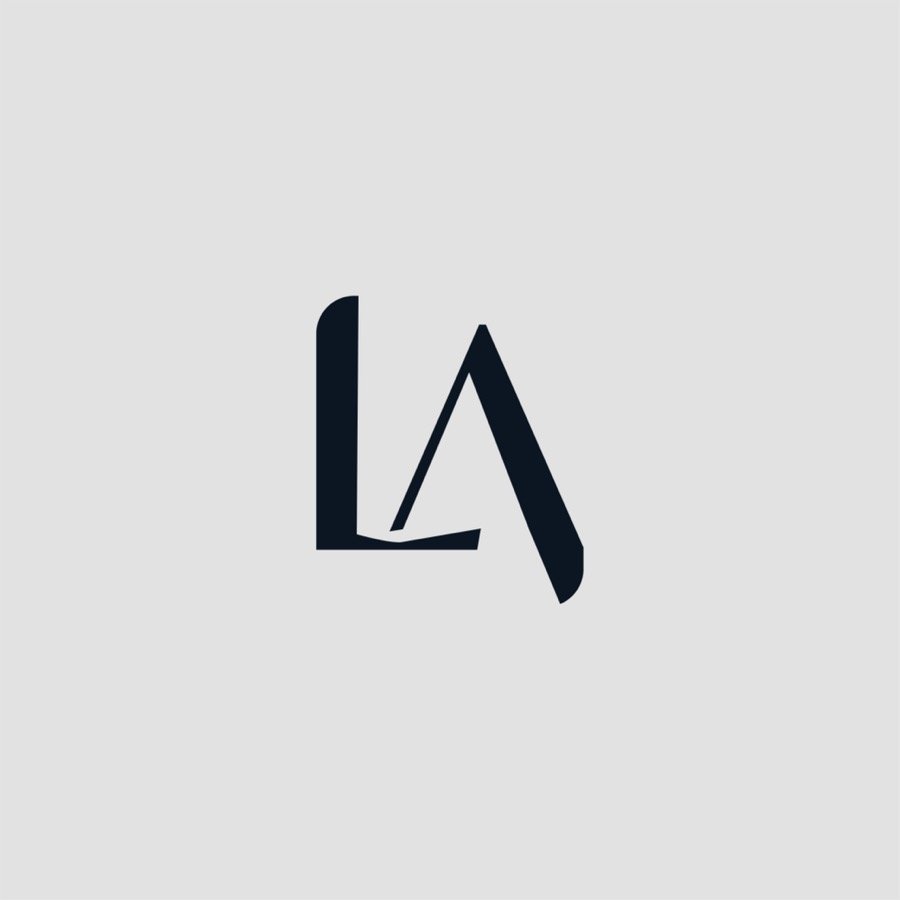 Monograma da identidade visual do Dr. Lucas Arantes